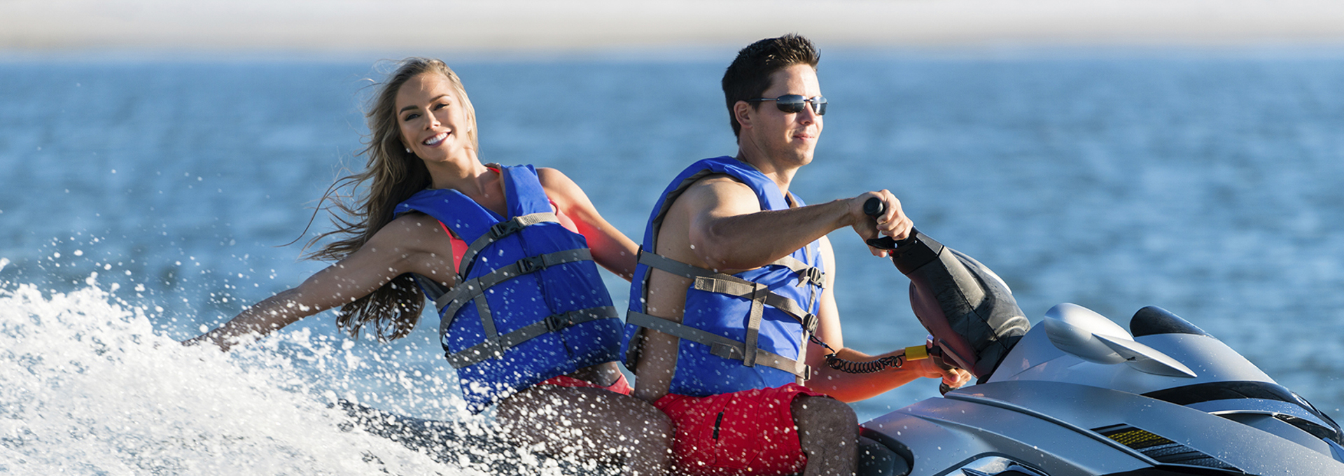 All-Star water sports Jet Ski Rental to a group of friends having fun on lake lewisville.